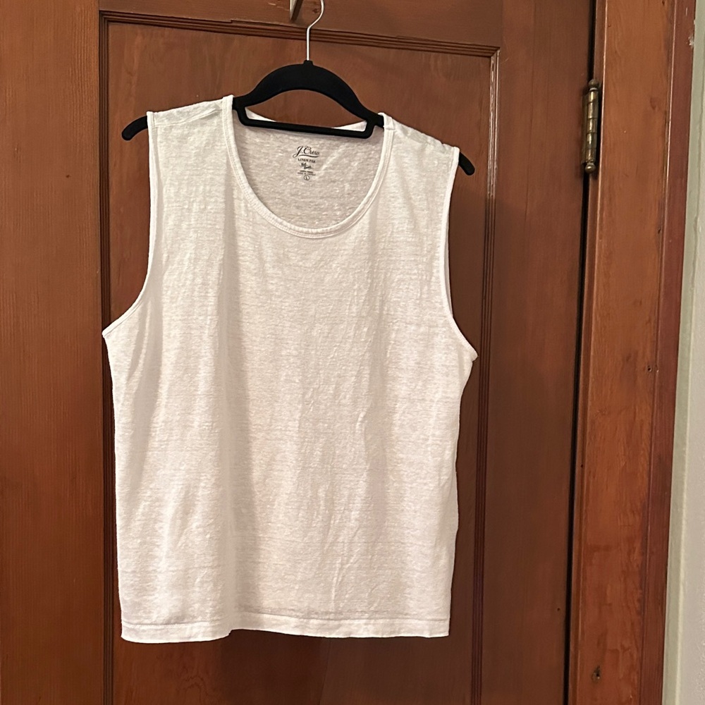 J.Crew linen sleeveless tee